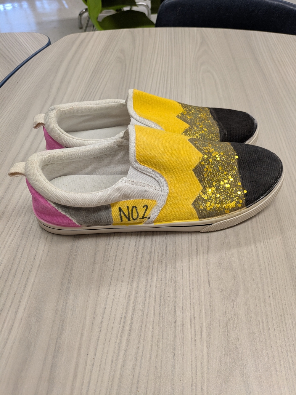 Slip-On Custom Painted Canvas Shoes